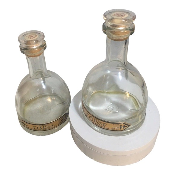D'USSE VSOP Cognac 750ml Empty Glass Bottle with Cork Stopper Decanter France 2 - Picture 2 of 9